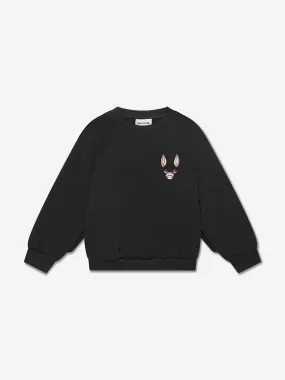 Mini Rodini Kids Bat Sleeve Sweatshirt in Black