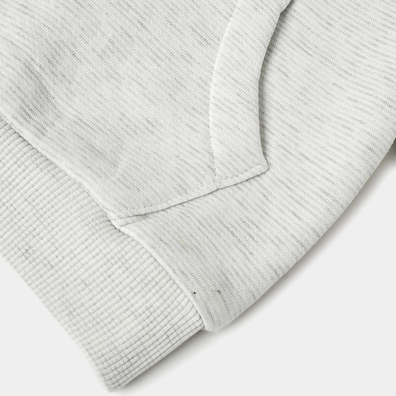 Misty White Hooded Pullover Sweatshirt