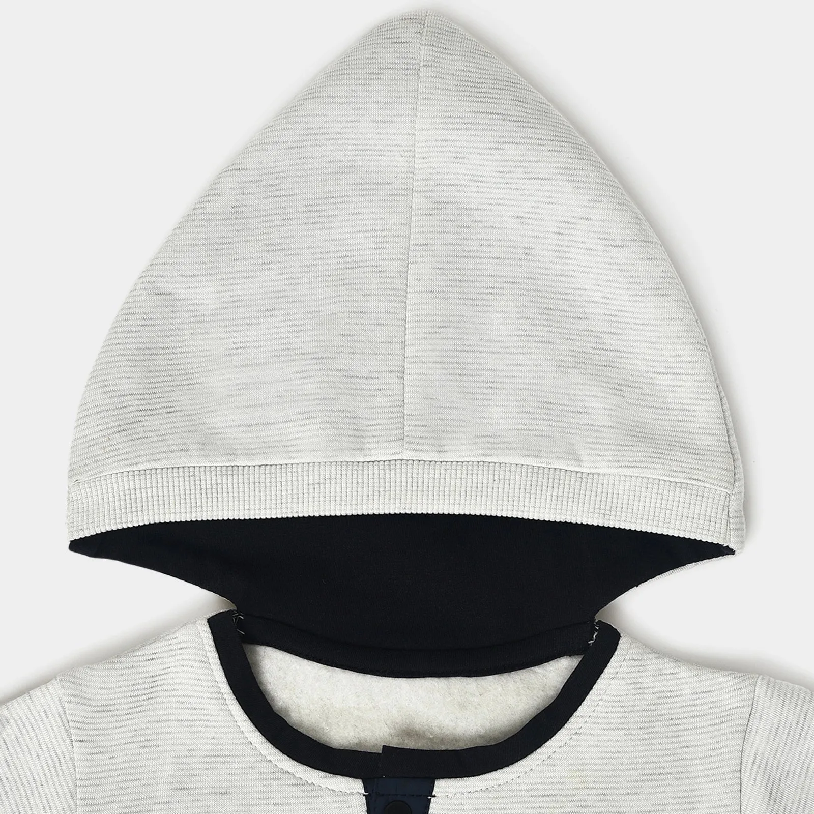 Misty White Hooded Pullover Sweatshirt