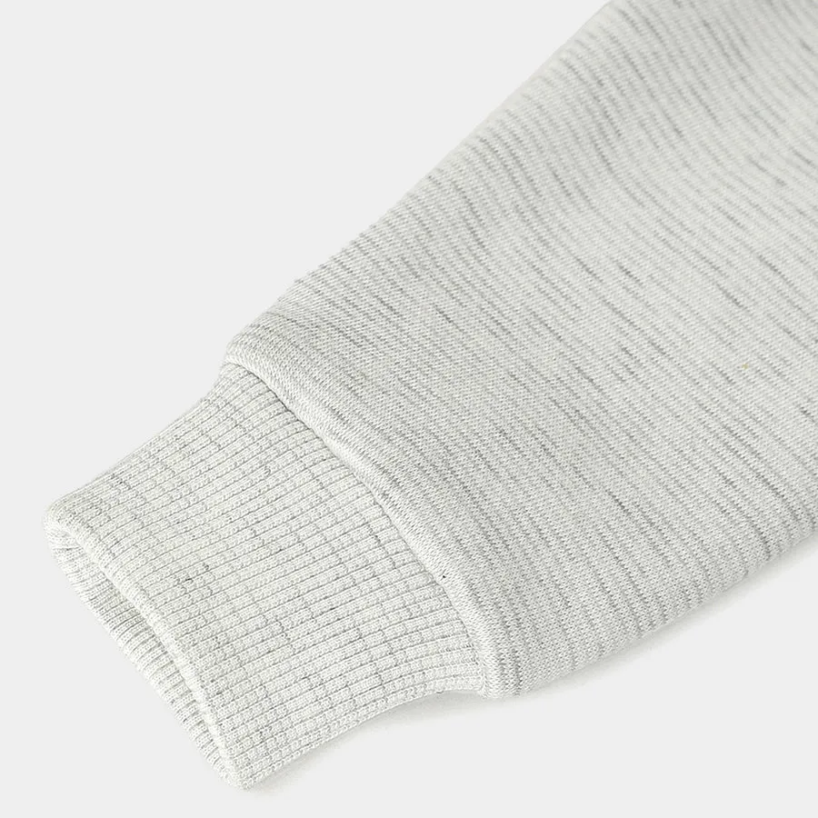 Misty White Hooded Pullover Sweatshirt