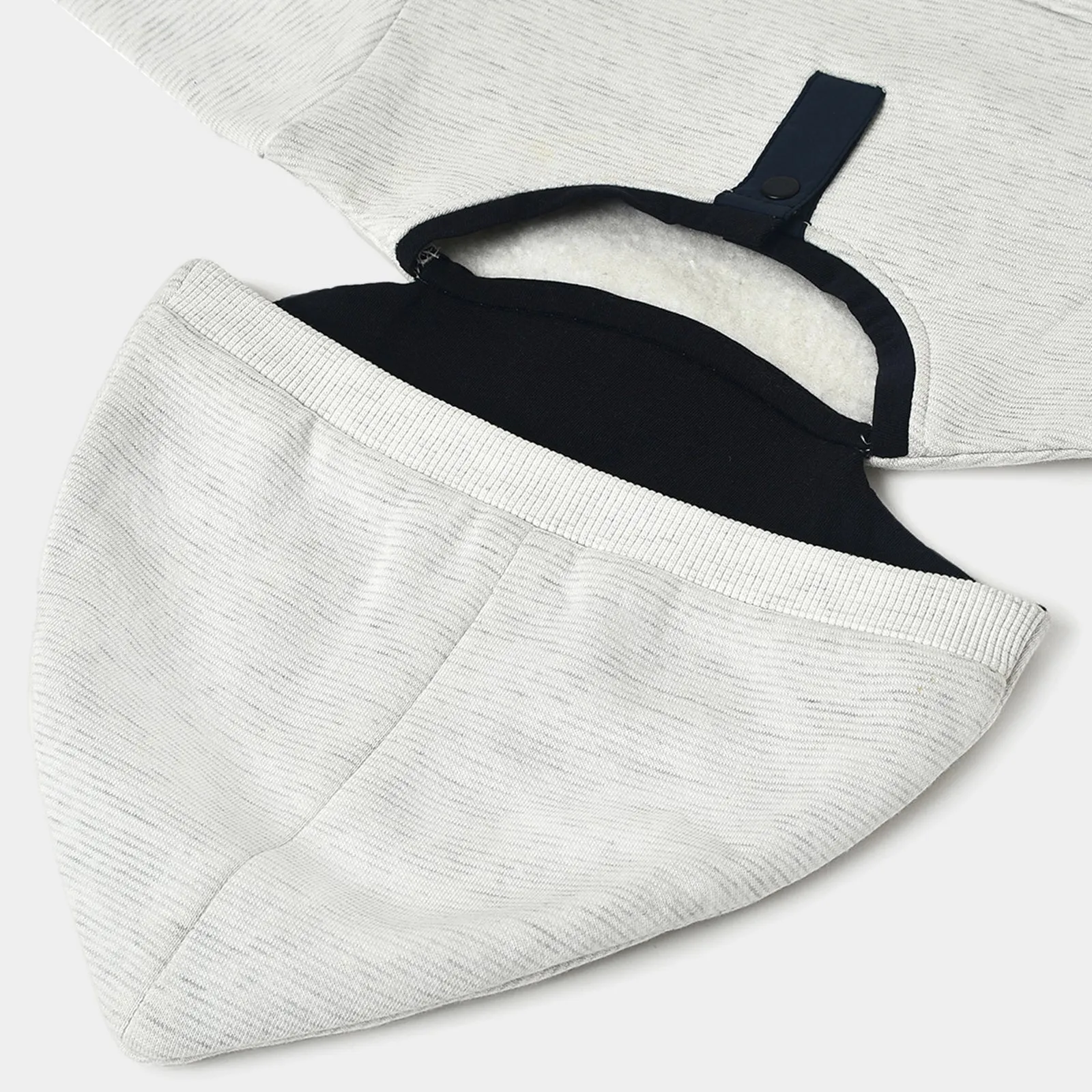 Misty White Hooded Pullover Sweatshirt