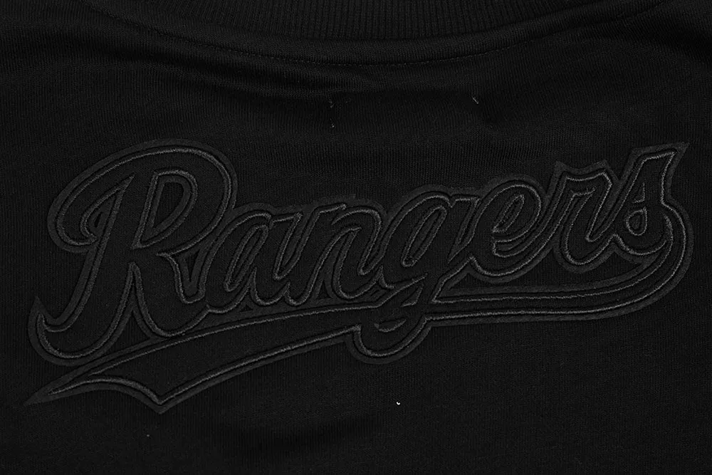 MLB TEXAS RANGERS NEUTRAL WOMEN'S CREWNECK (BLACK)