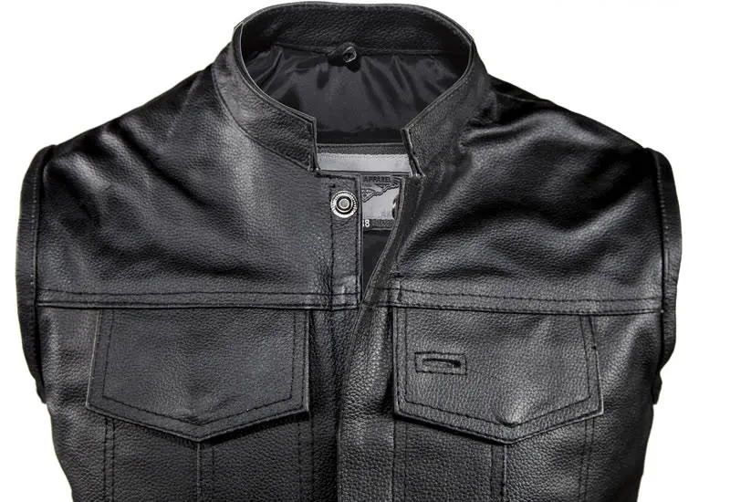 Motorcycle Club Vest With Gun Pockets Heavy Duty Club Vest