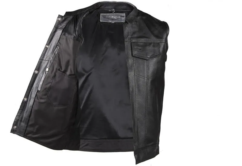 Motorcycle Club Vest With Gun Pockets Heavy Duty Club Vest