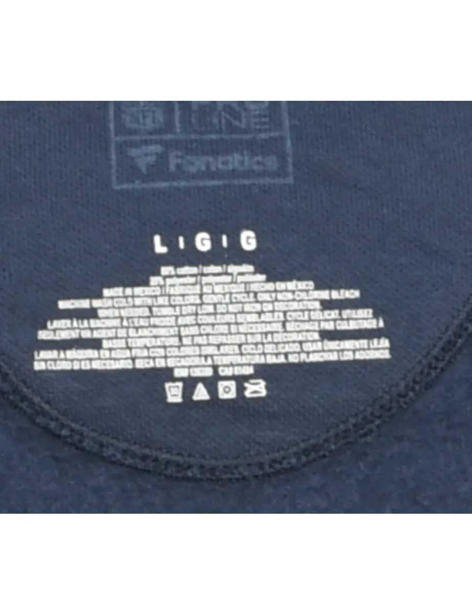 Navy Patriots Hoodie - L