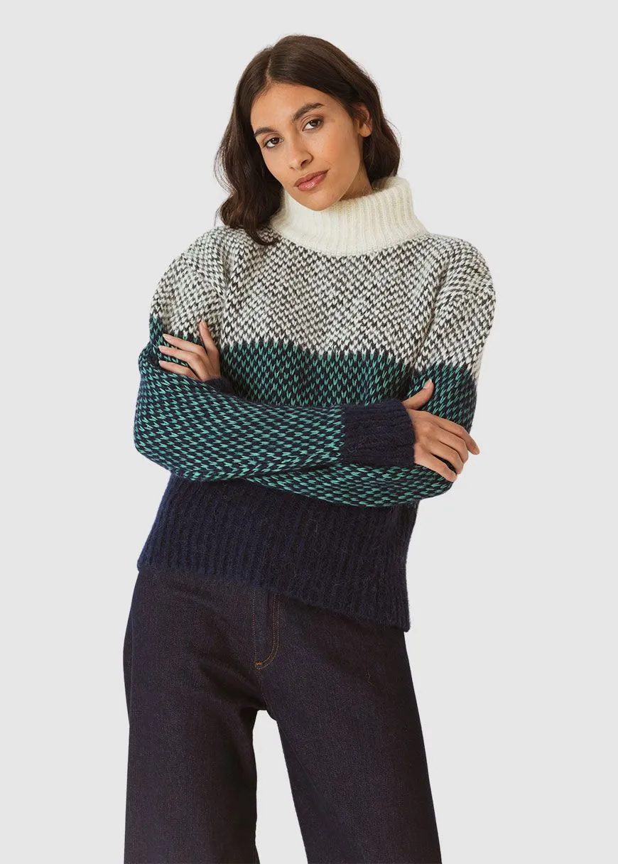NORTZA Alpaka Pullover navy | SKFK