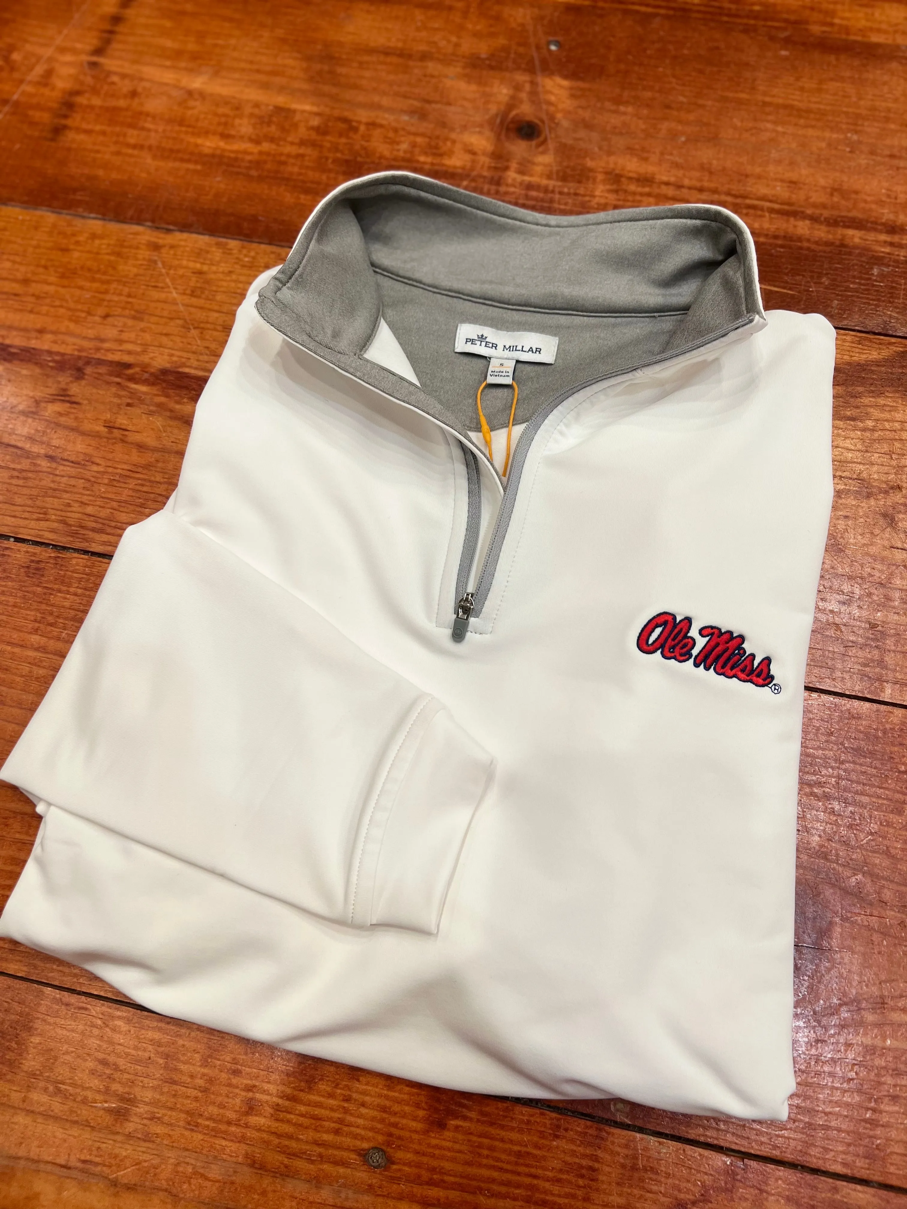 Ole Miss Performance Pullover (White)