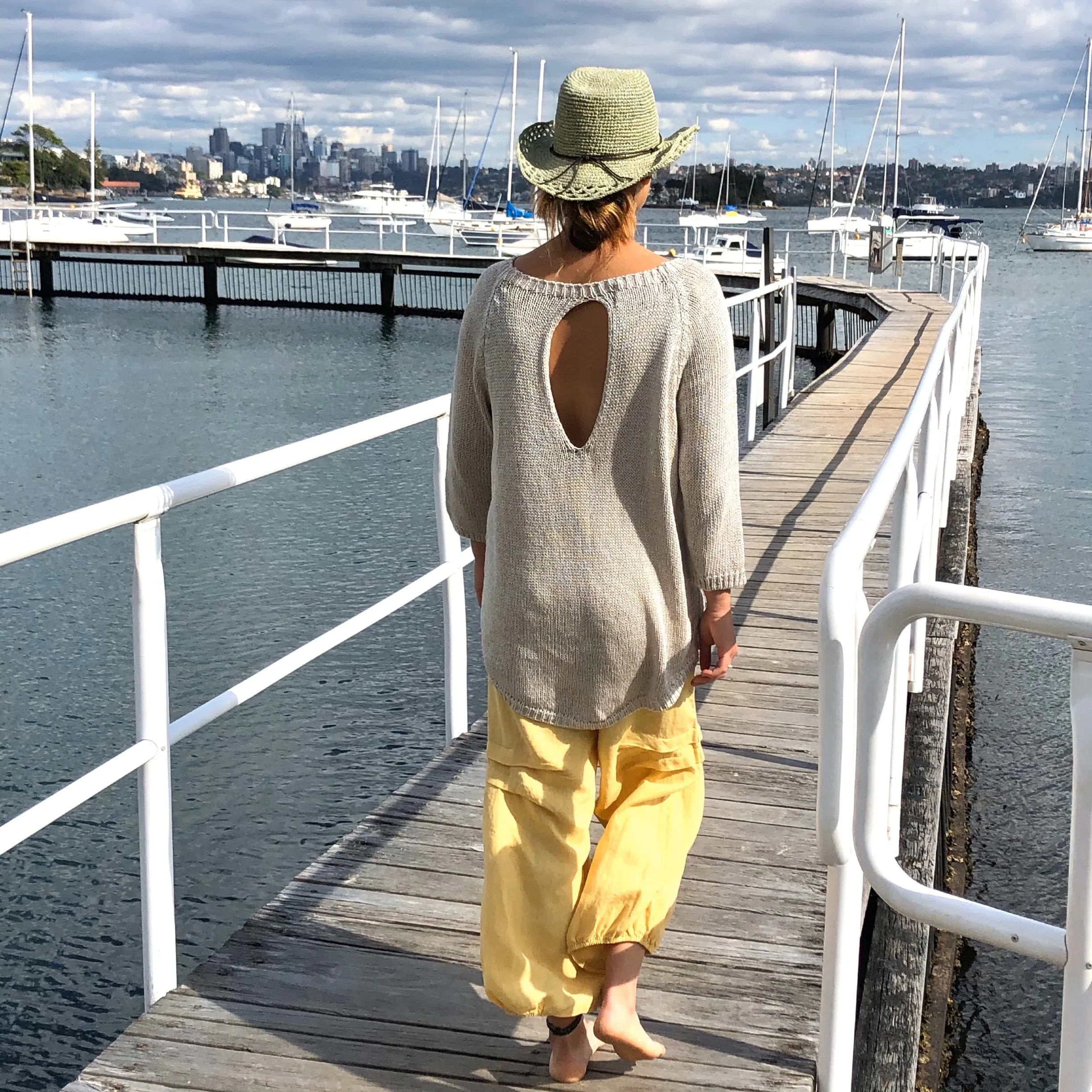 Open Back Pullover
