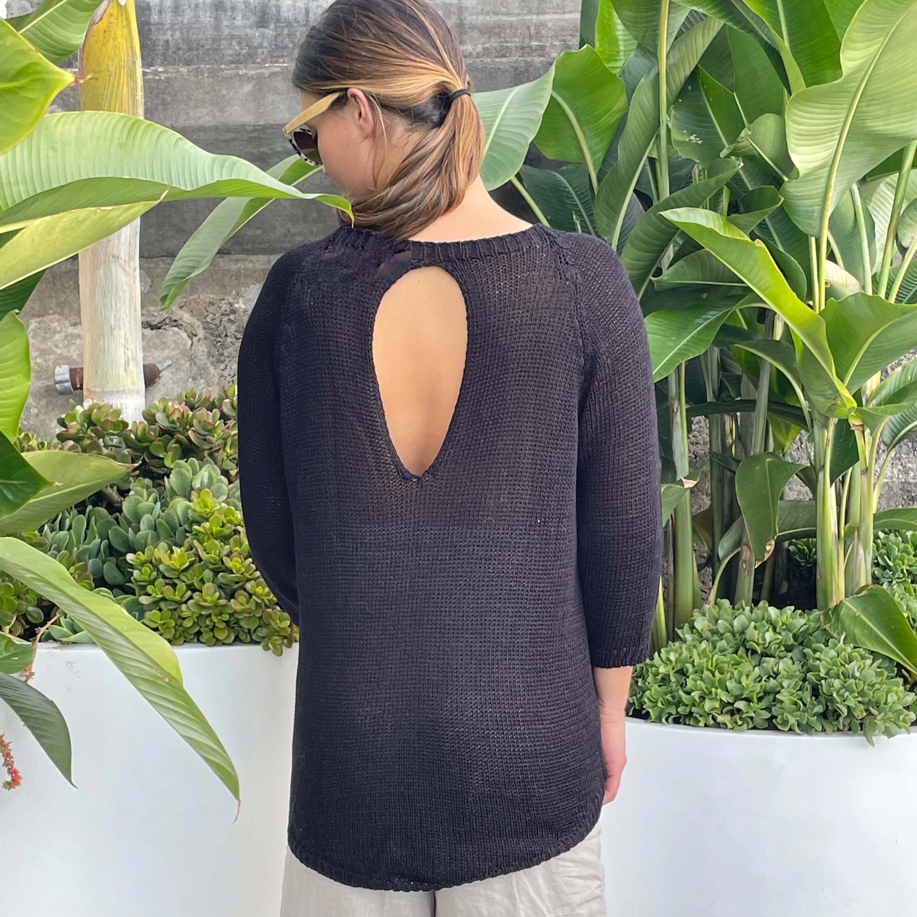 Open Back Pullover