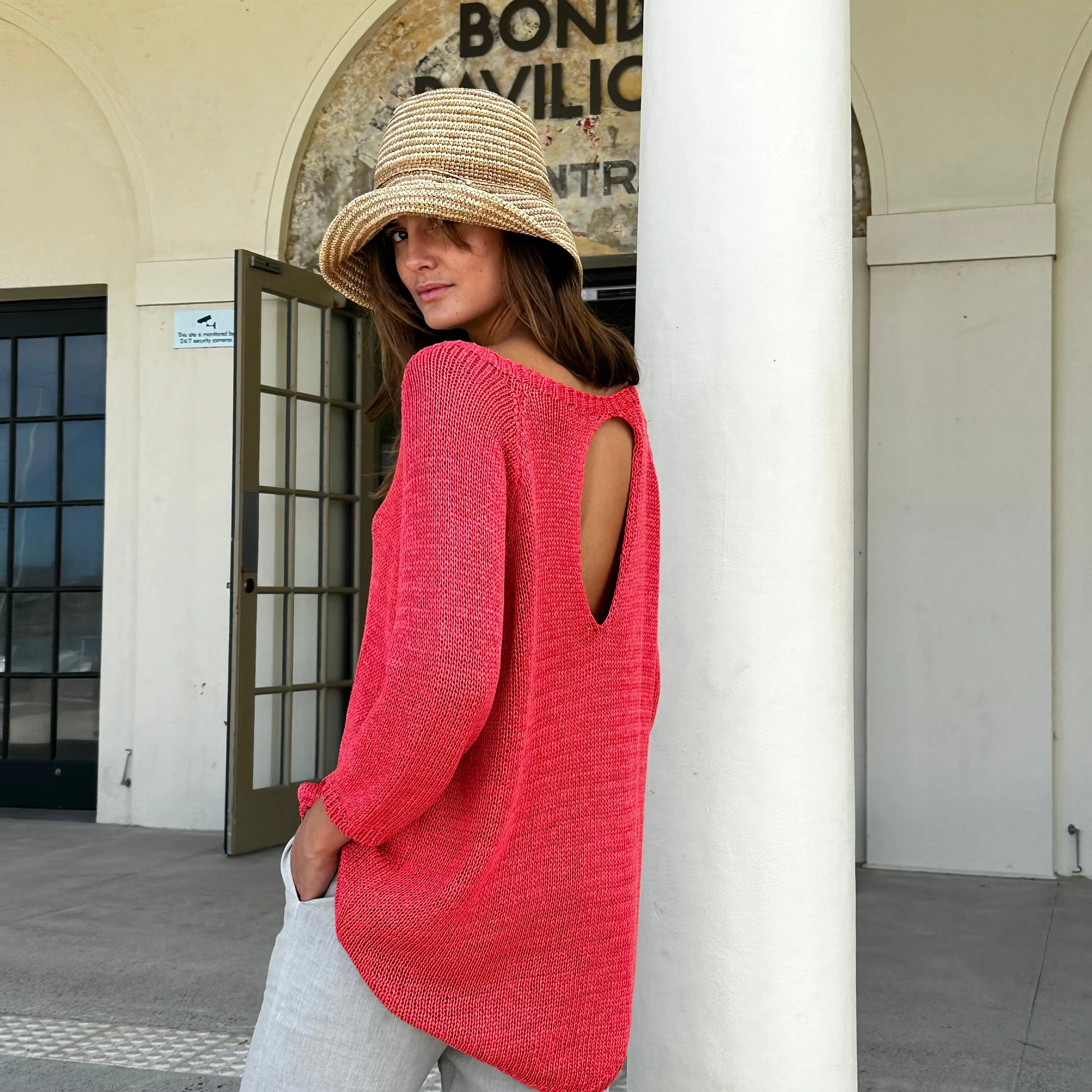 Open Back Pullover