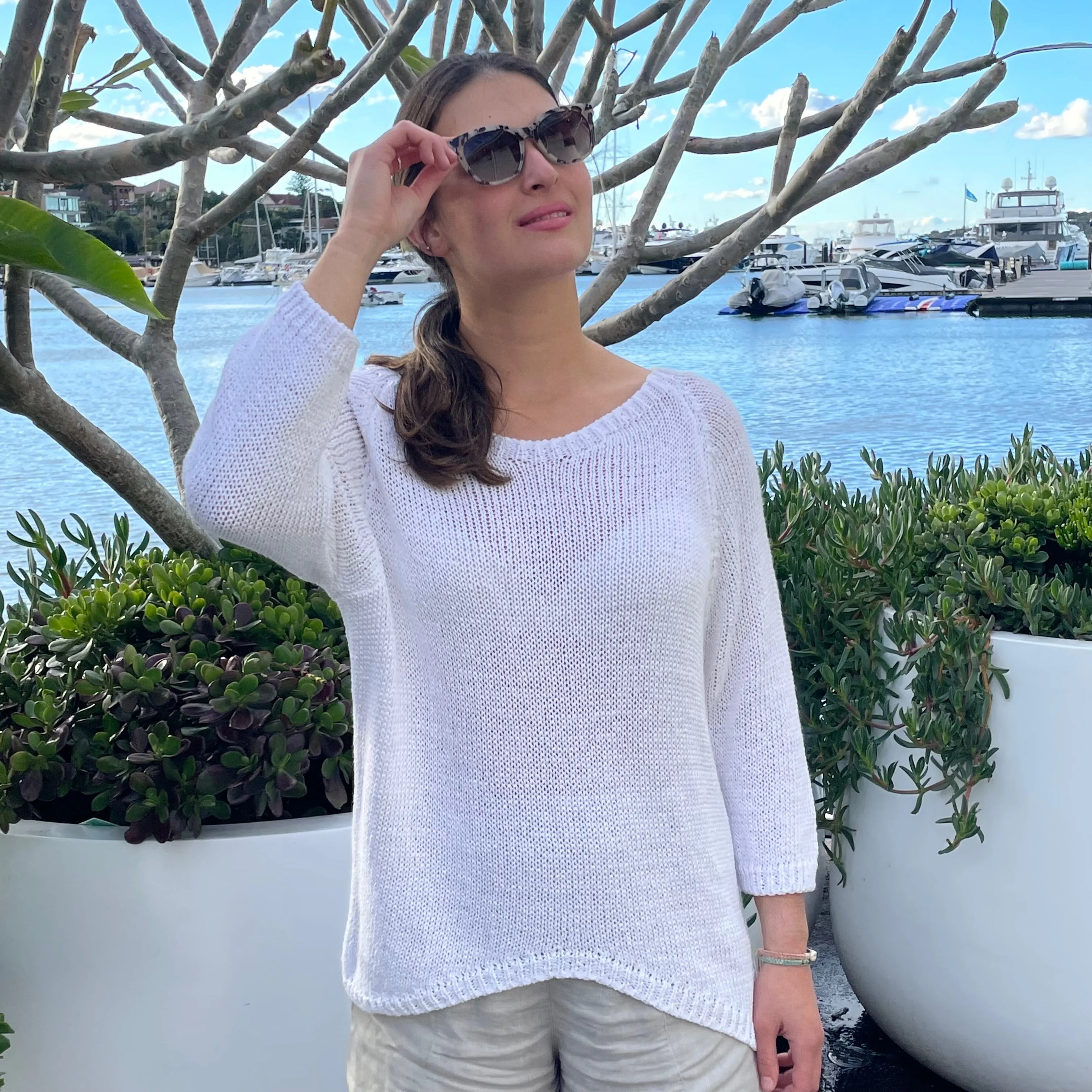 Open Back Pullover
