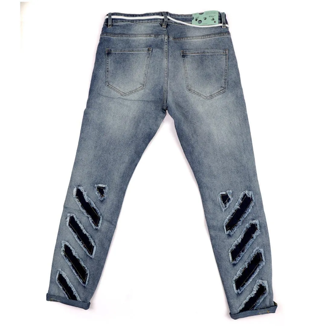 O.W Straight High Quality Jeans -Blue