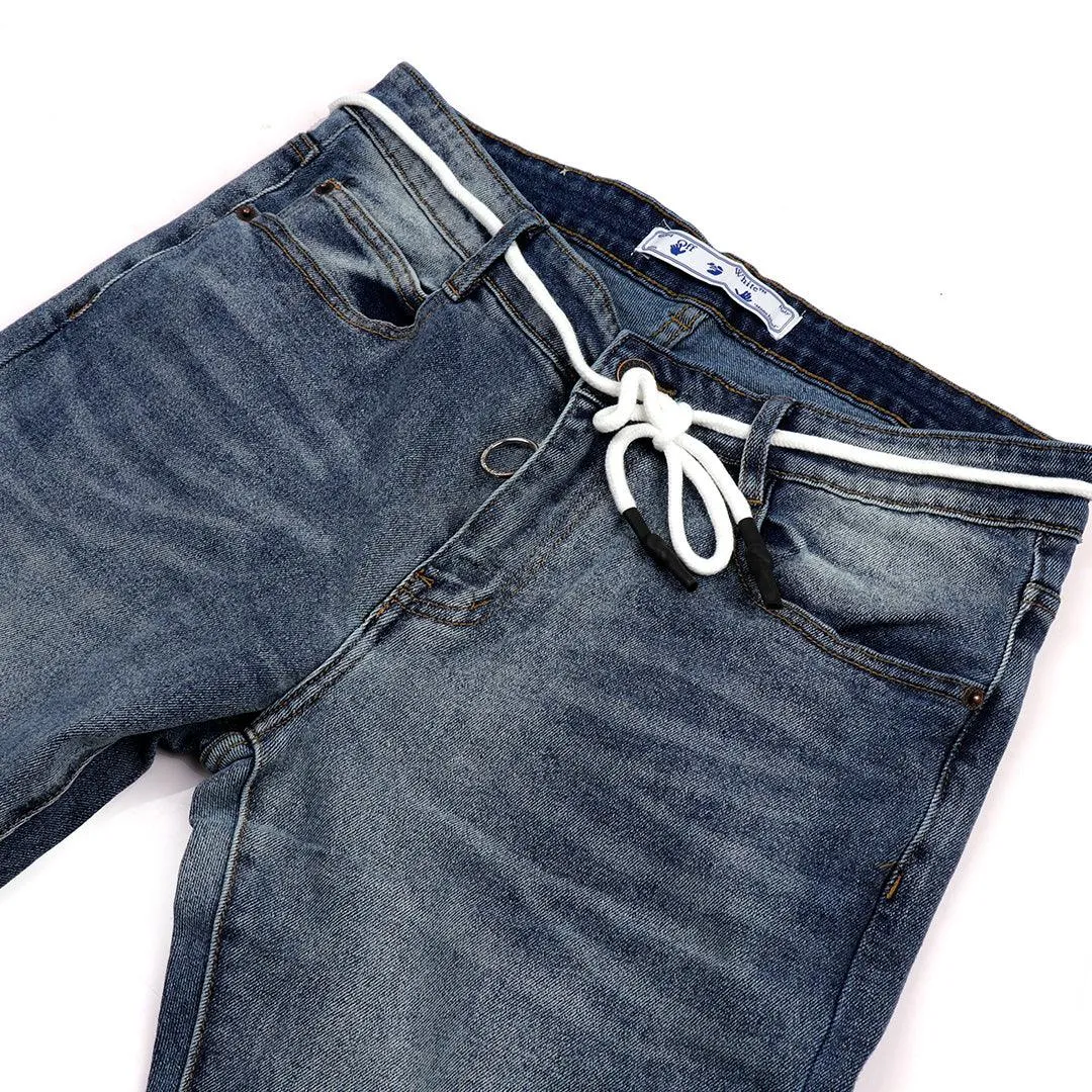 O.W Straight High Quality Jeans -Blue