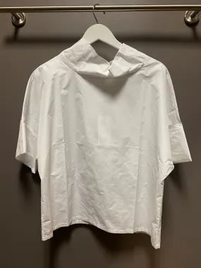 Peter O. Mahler Papertouch Crash Pullover Blouse White