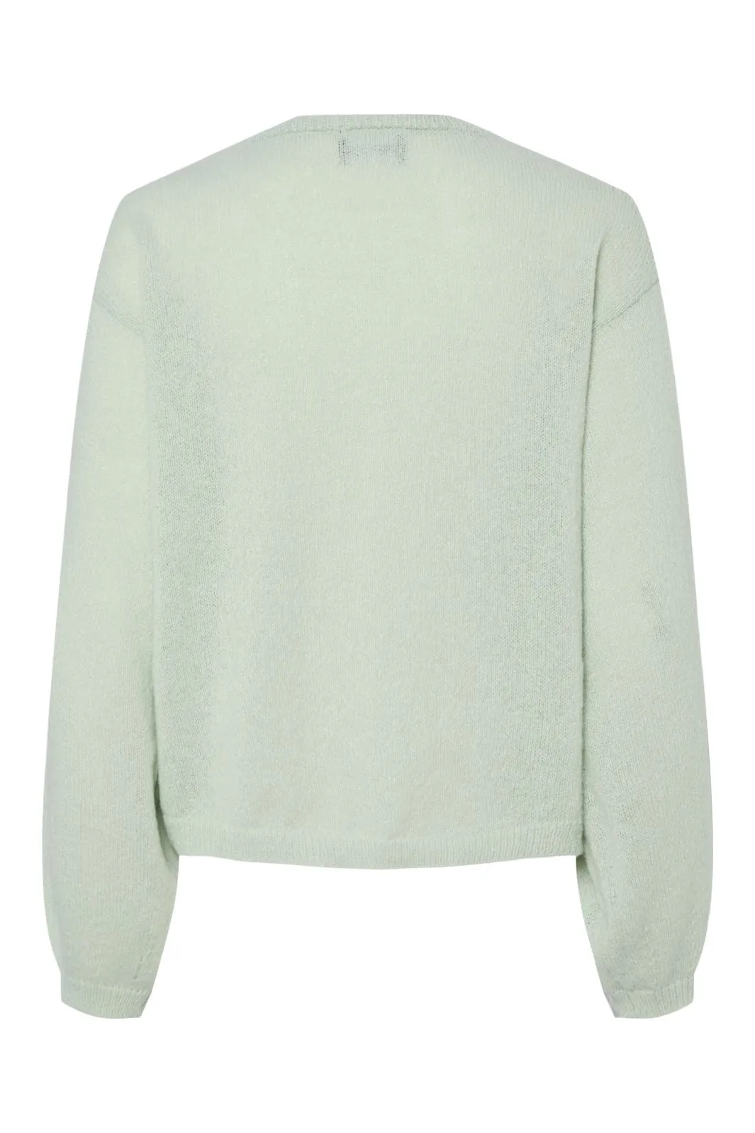 Pieces - Pcida Ls O-Neck Knit Pwp Mm - 4767712 Cameo Green