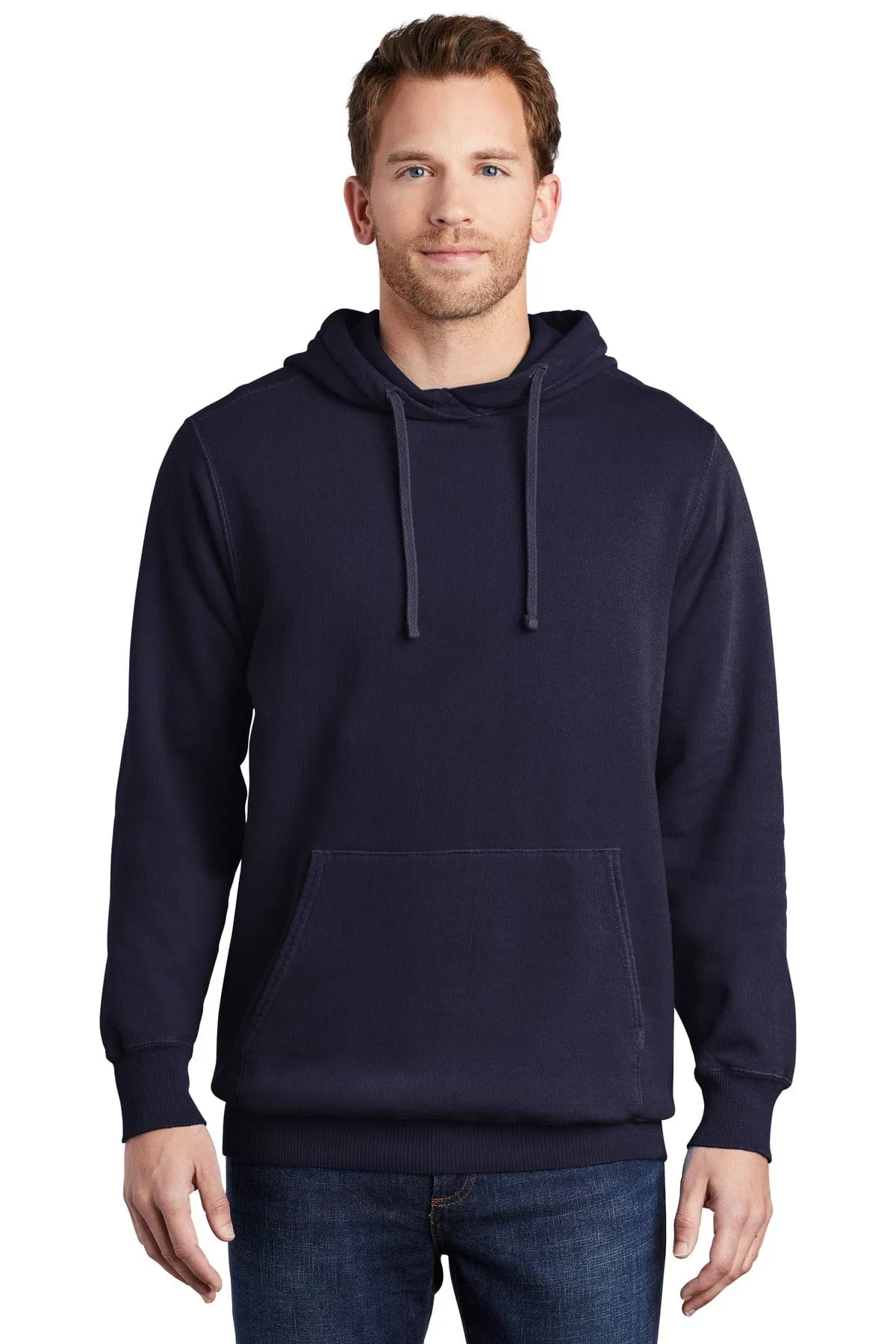 Port & Company PC098H: Beach Wash Garment-Dyed Pullover Hooded Sweatshirt