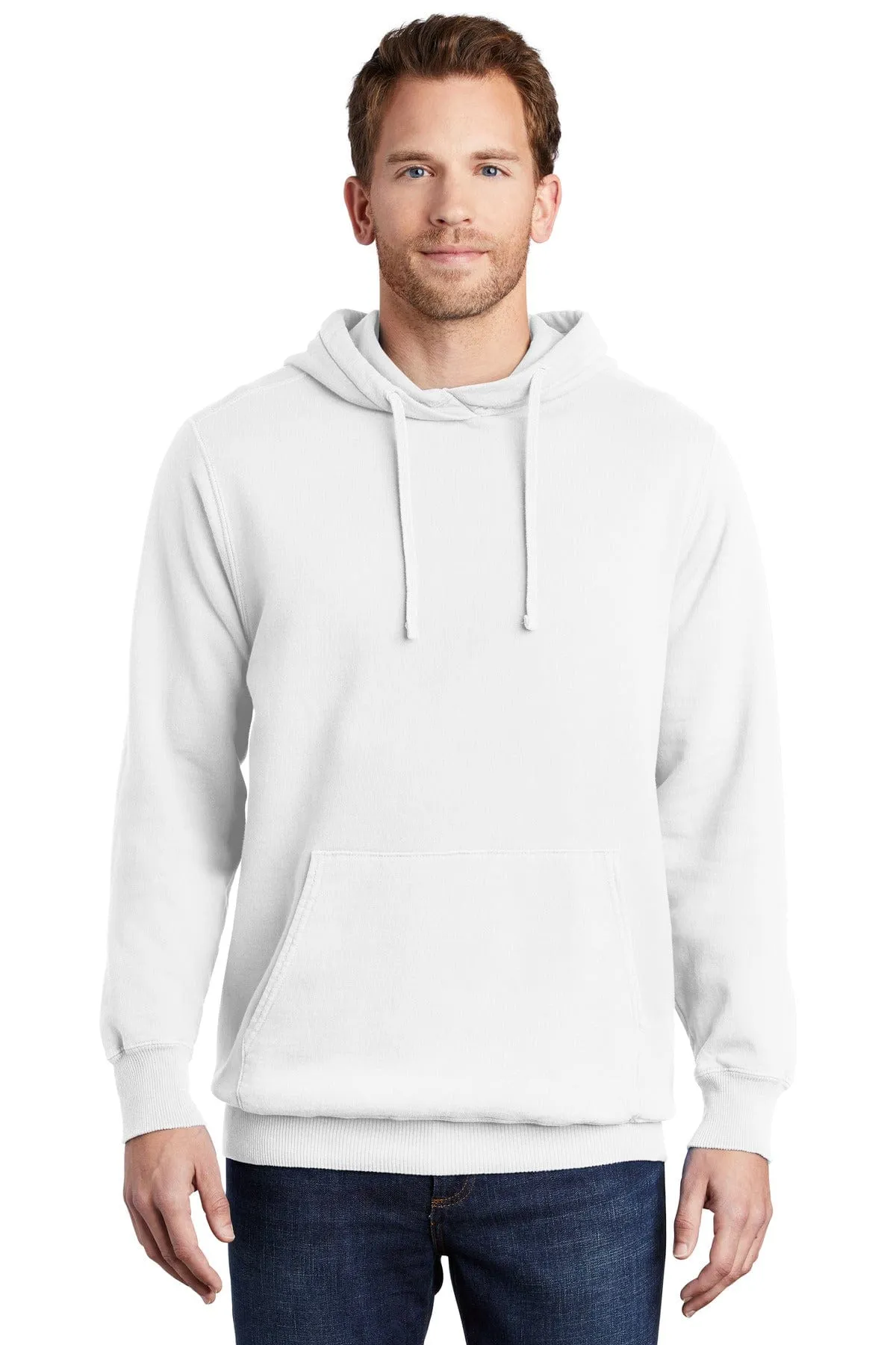 Port & Company PC098H: Beach Wash Garment-Dyed Pullover Hooded Sweatshirt