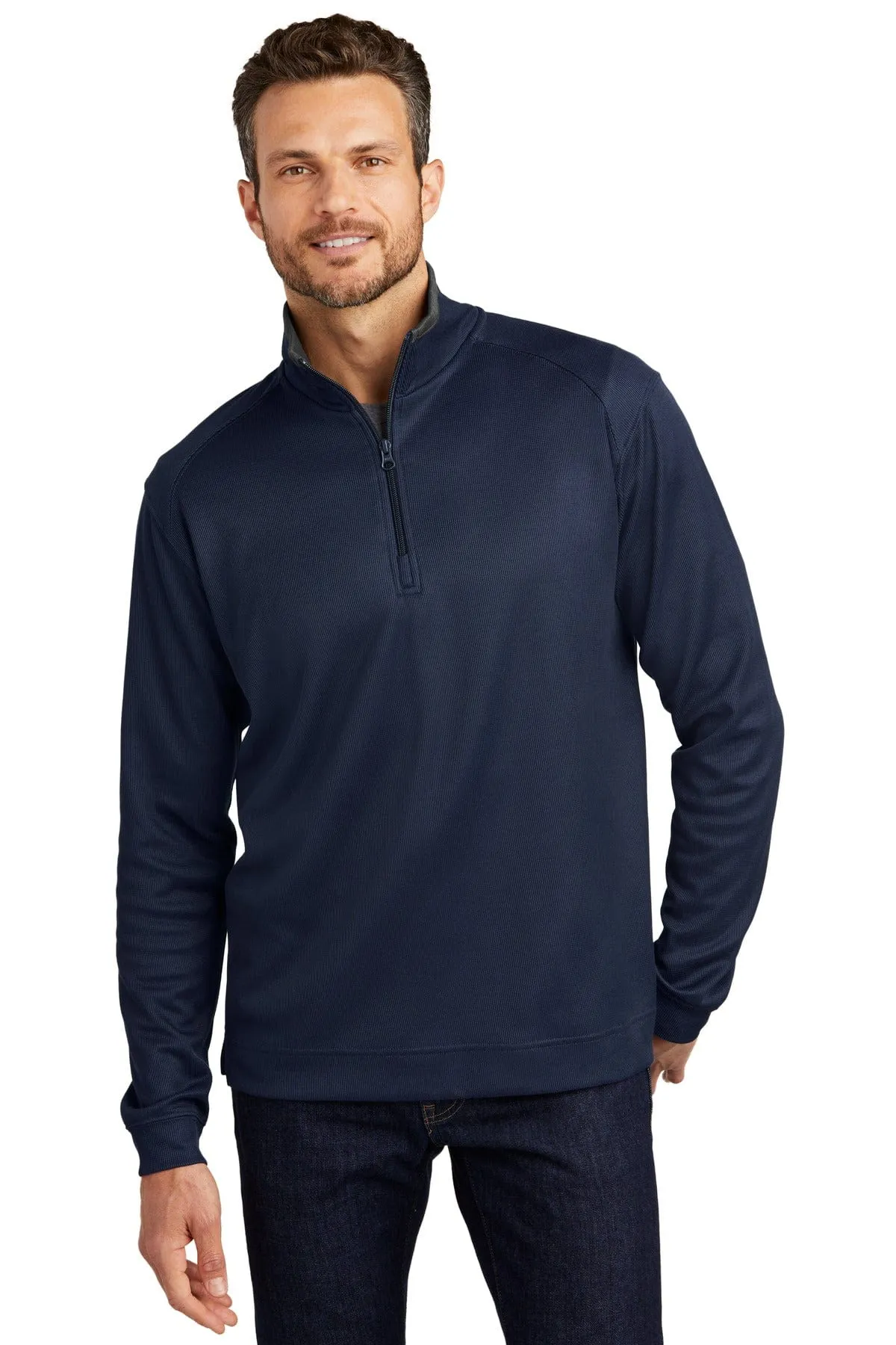 Port Authority ®  Vertical Texture 1/4-Zip Pullover. K805
