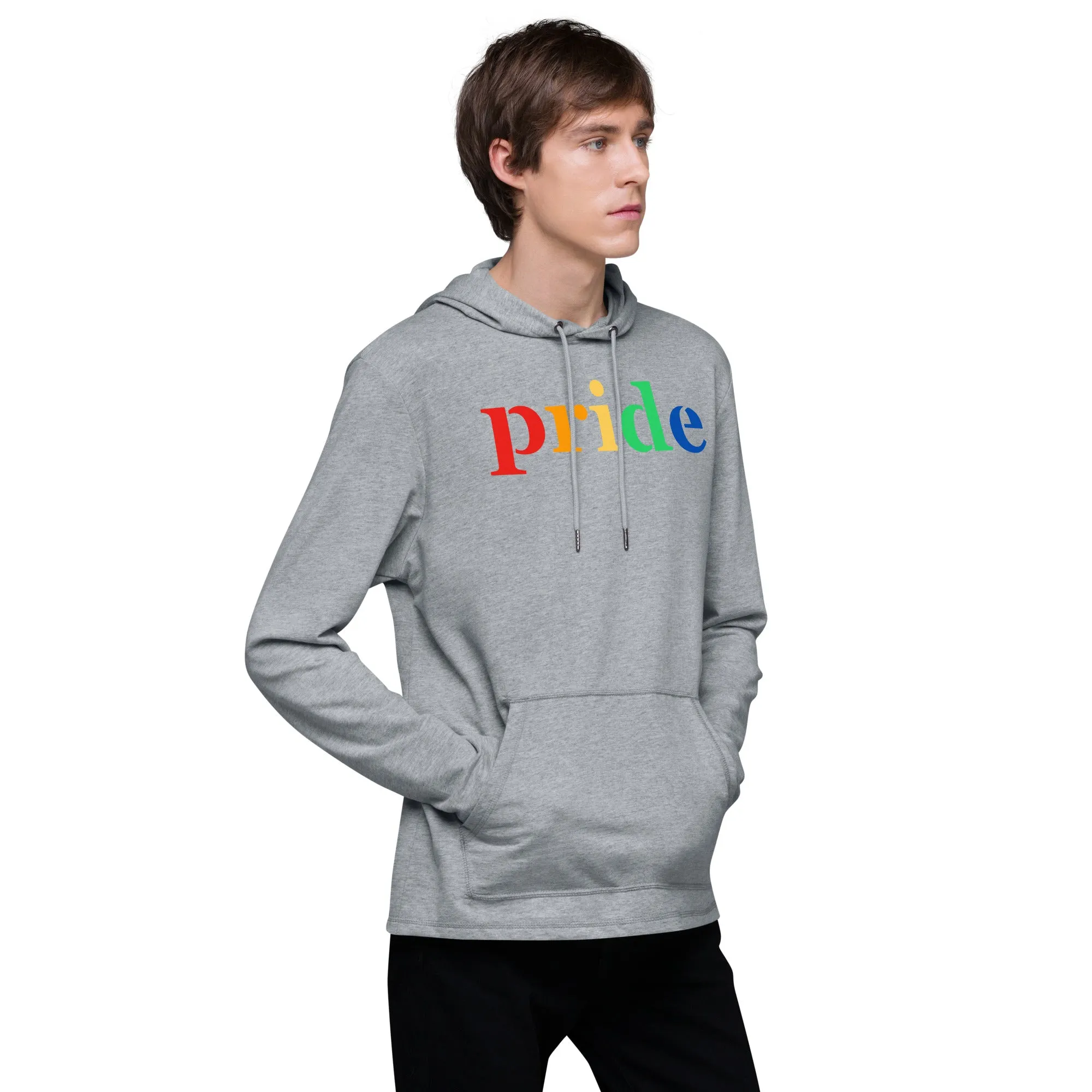 pride rainbow - Unisex Lightweight Hoodie, comfy, cozy, soft, pullover
