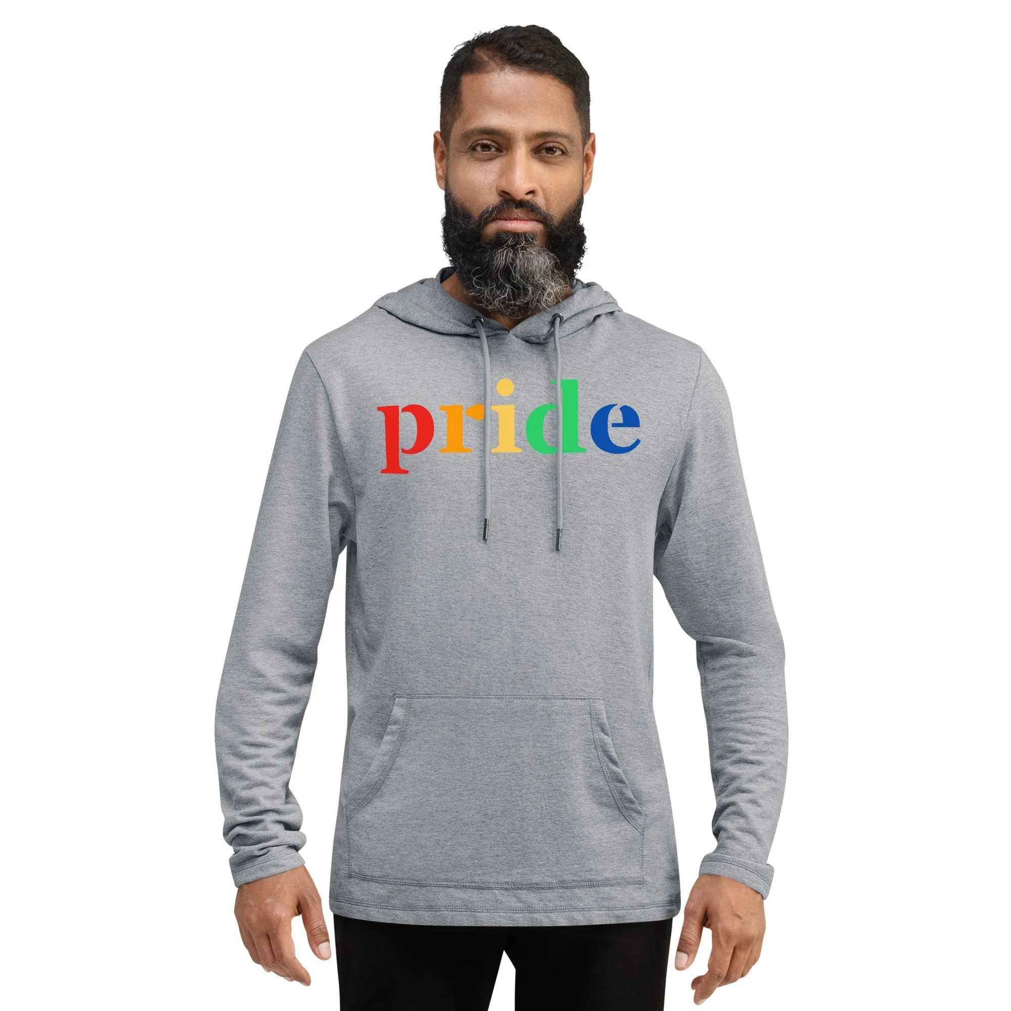 pride rainbow - Unisex Lightweight Hoodie, comfy, cozy, soft, pullover