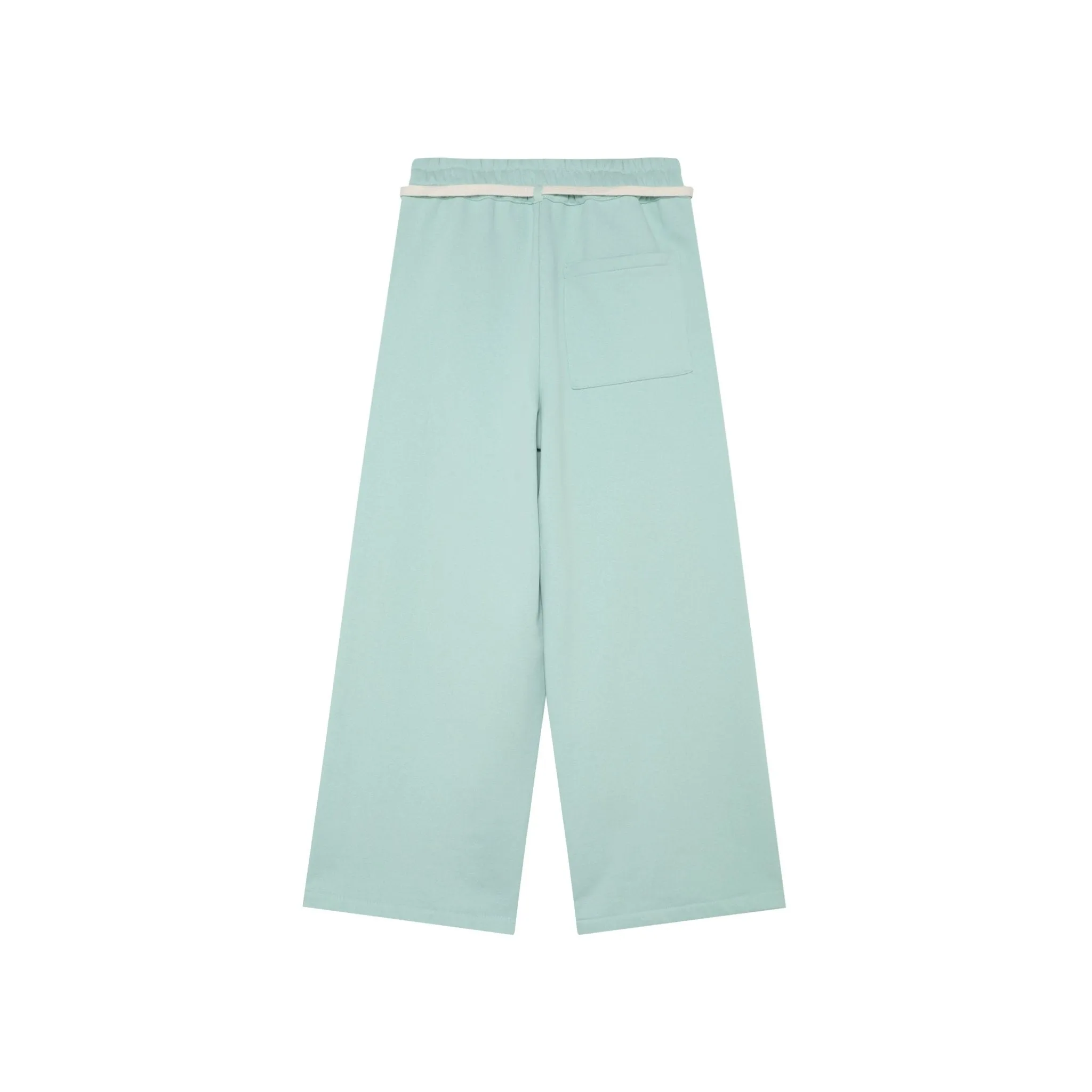 Printed Embellished Long Sweatpants In Green