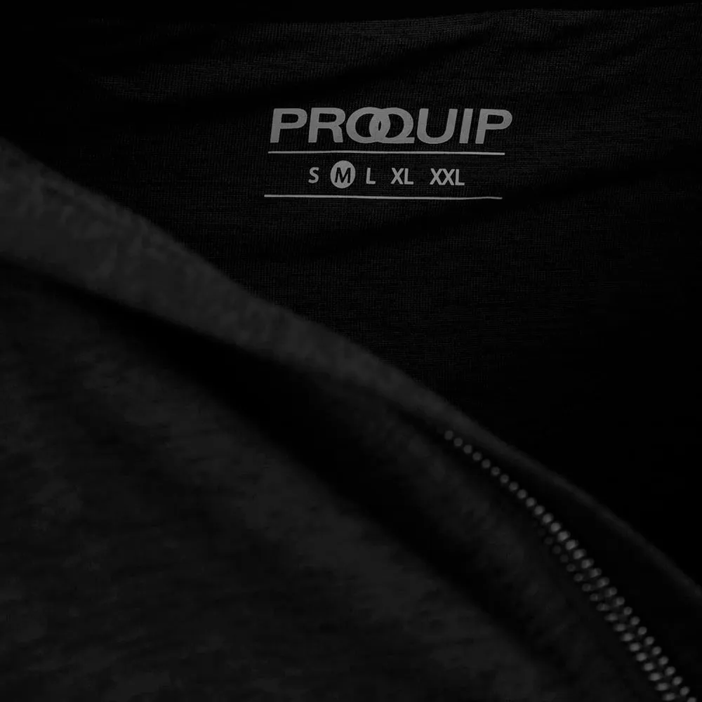 ProQuip Pro Tech Melange 1/2 Zip Pullover - Black