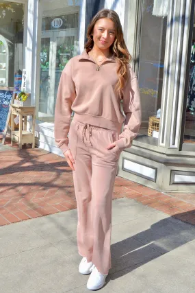 Pullover half zip up sweatshirt