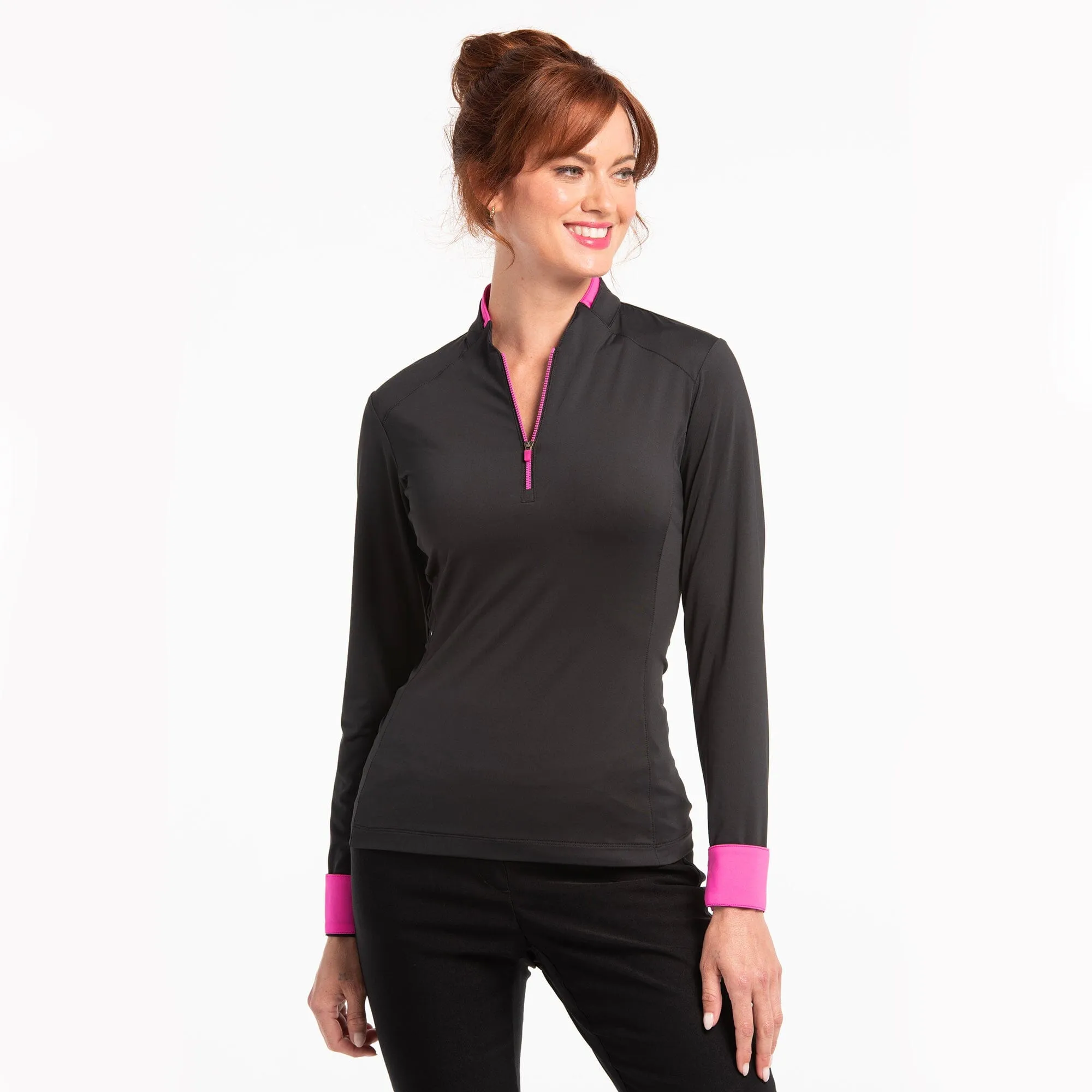 PULLOVER W/ CONTRAST COLLAR