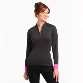 PULLOVER W/ CONTRAST COLLAR