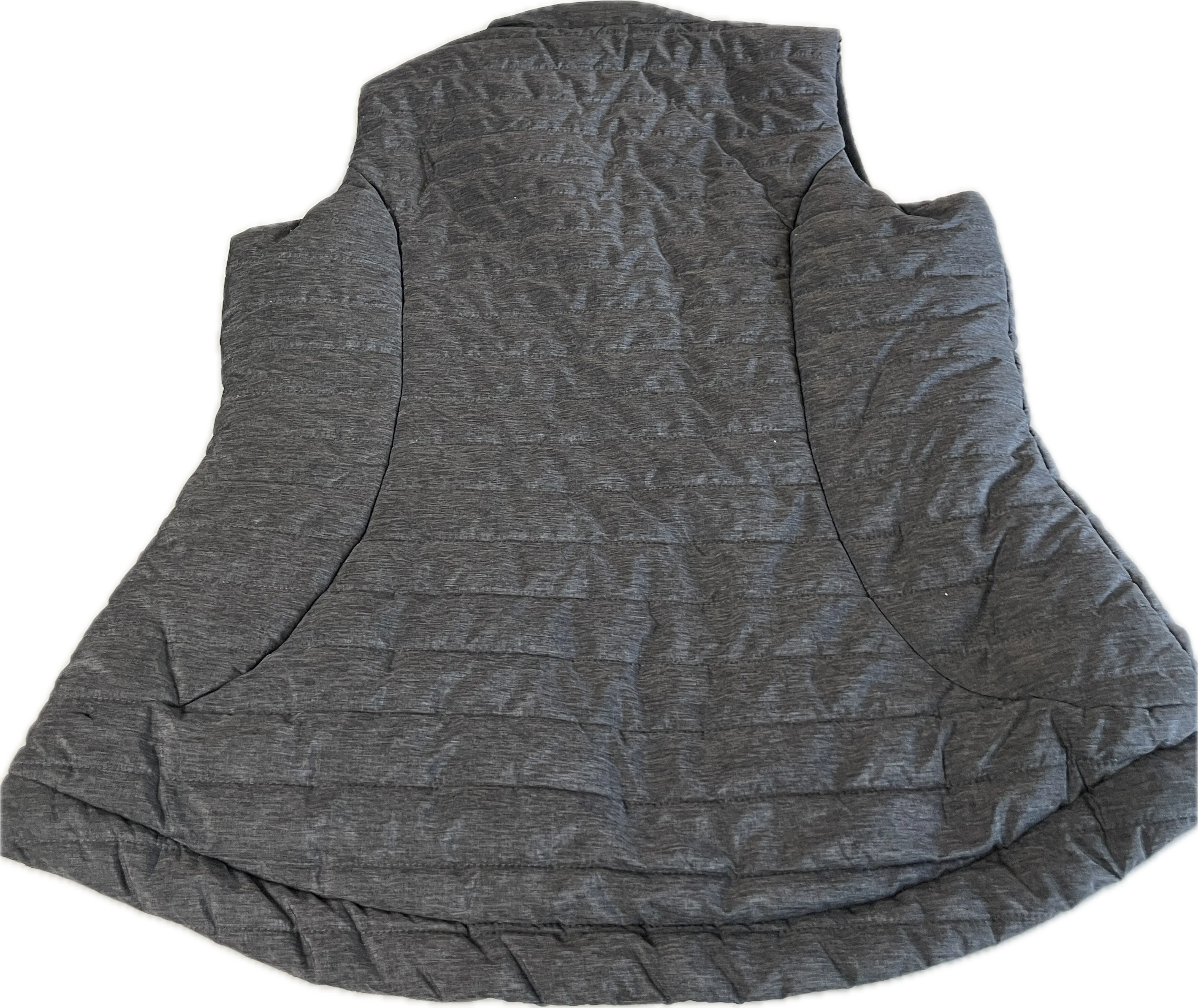 Quilted Grey Vest Coats Jackets   for Women L 31 W 21 SKU 5310