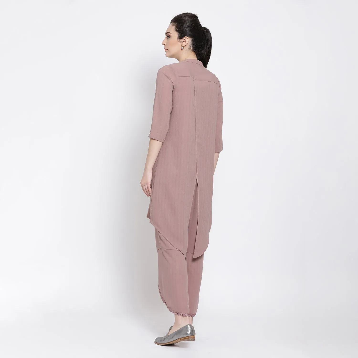 Rose Pink Asymmetrical Tunic