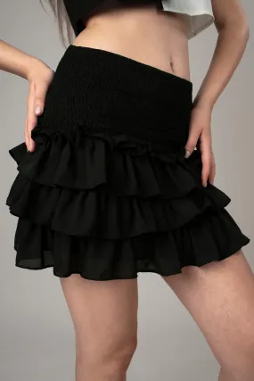 Ruffled Midi Skirt For Women