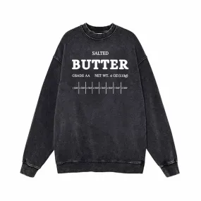 Salted Butter Vintage Washed Sweatshirt