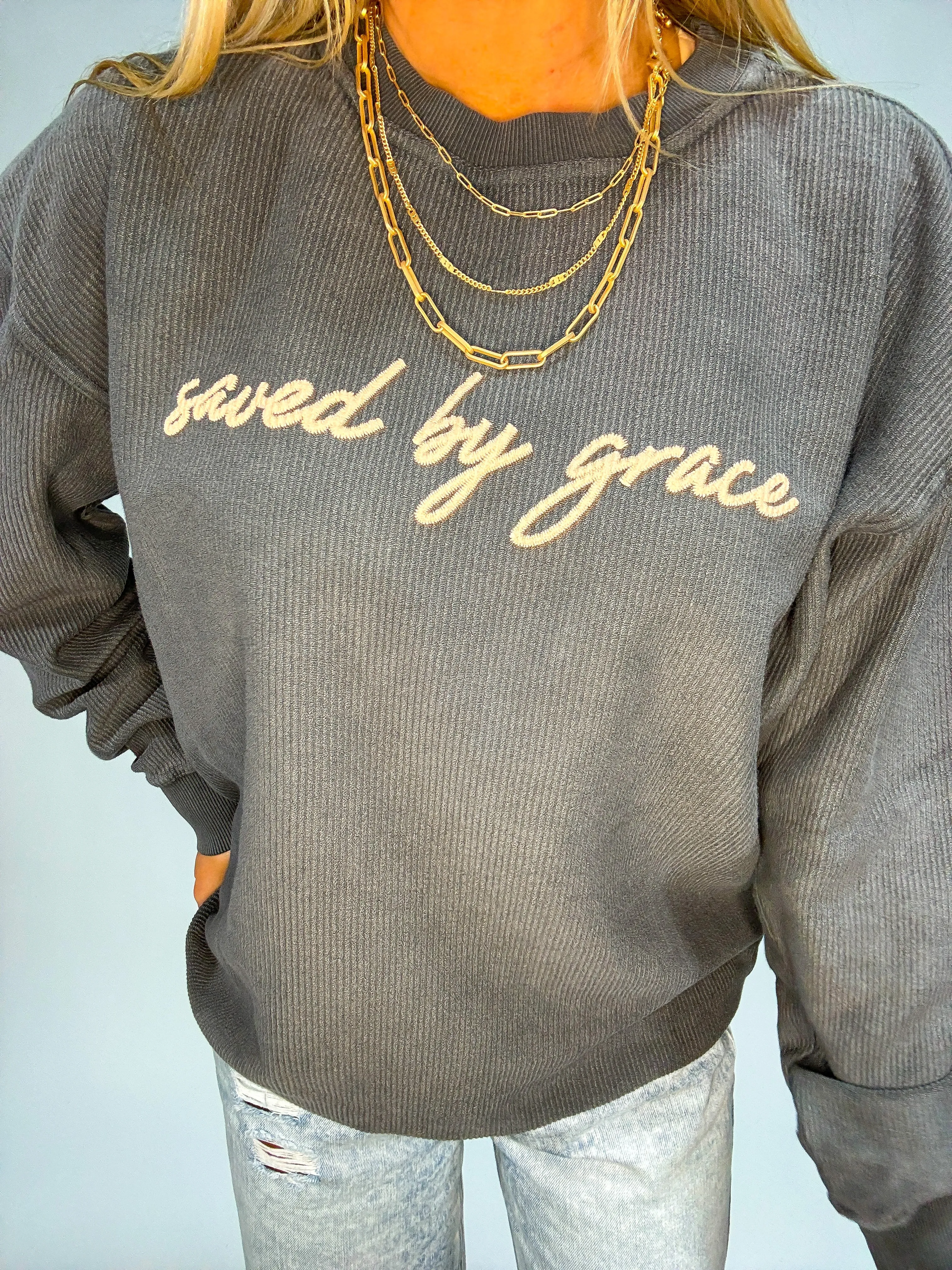 Saved Corduroy Pullover