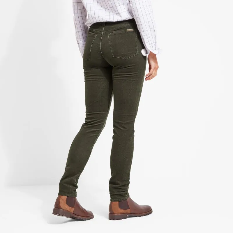 Schoffel Clover Ladies Cord Jean - Forest