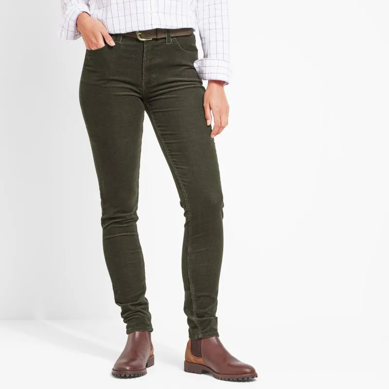 Schoffel Clover Ladies Cord Jean - Forest