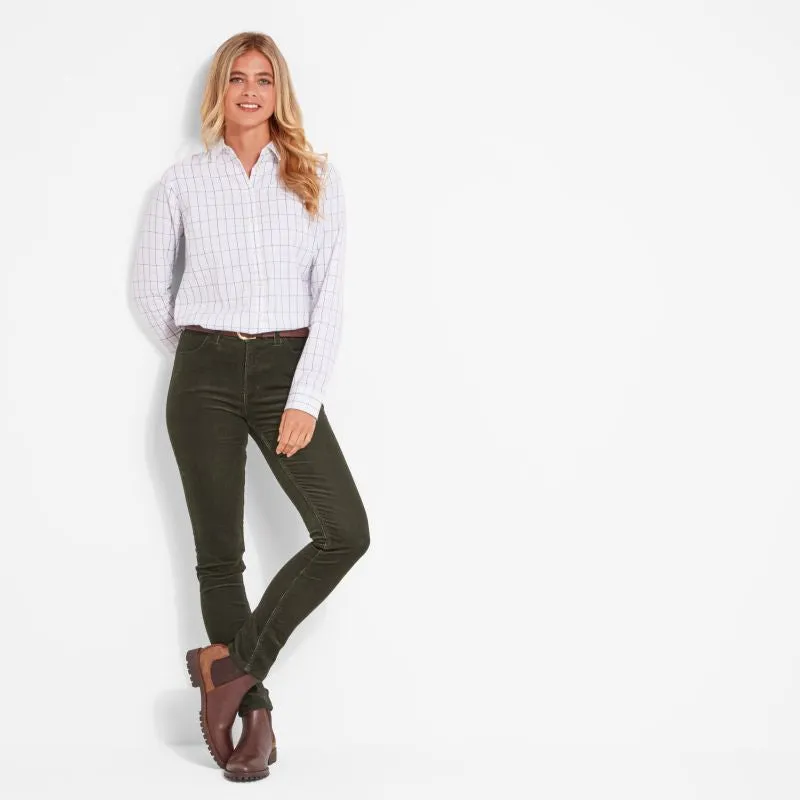 Schoffel Clover Ladies Cord Jean - Forest