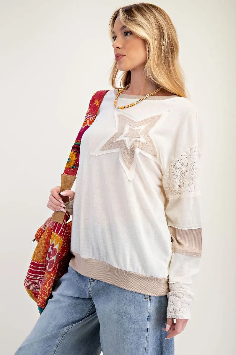 Seeing Stars Patchwork Pullover