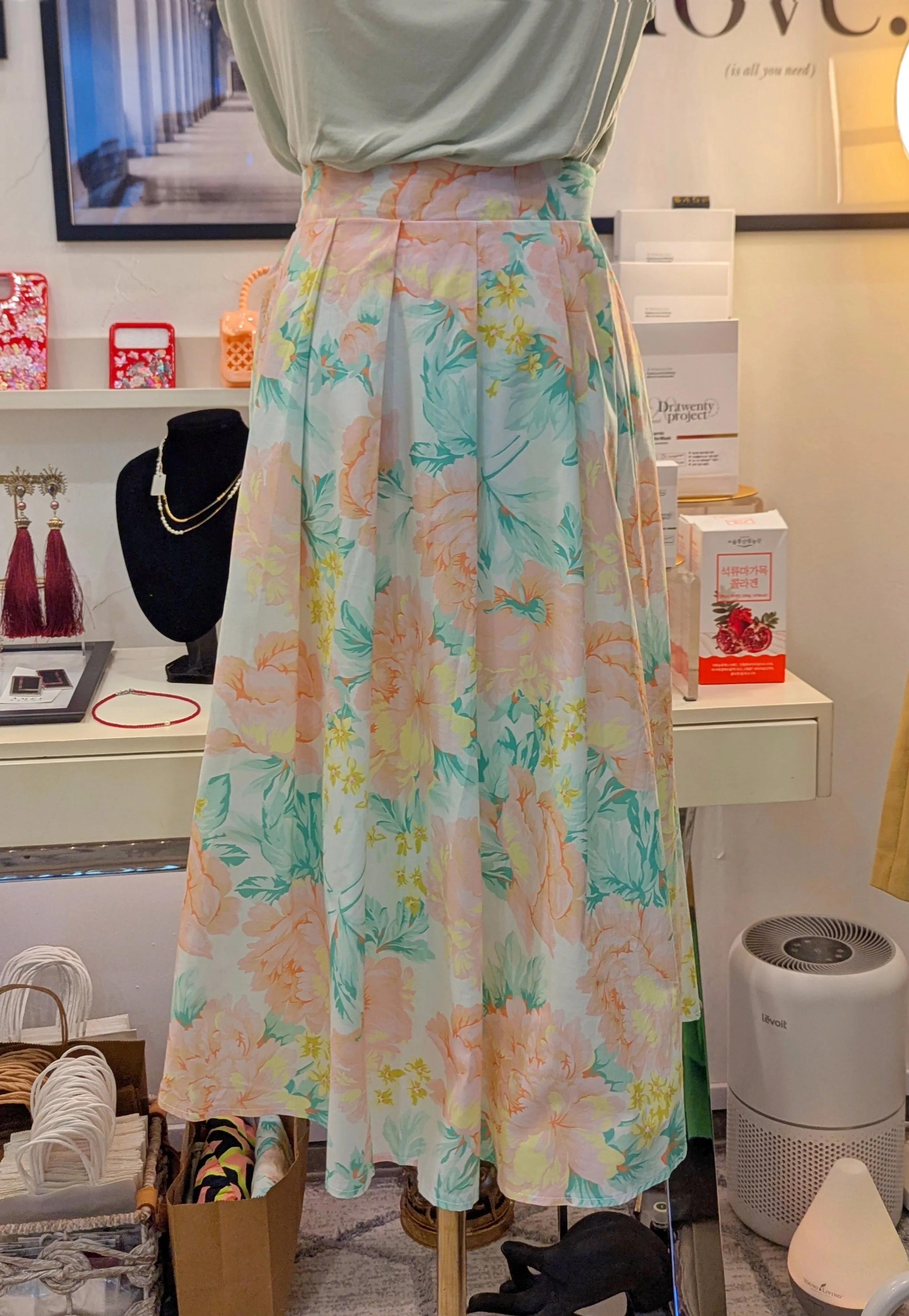 Soft Petal Floral Skirt