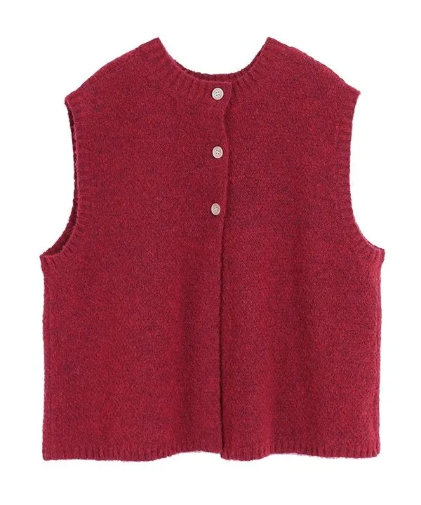Softly knit 2-way vest 24W063