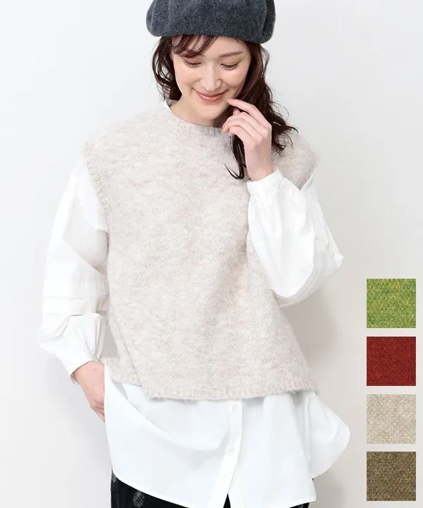 Softly knit 2-way vest 24W063
