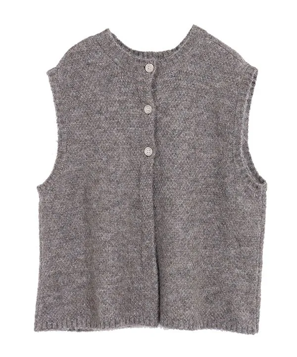 Softly knit 2-way vest 24W063