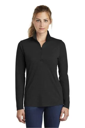 Sport-Tek LST407: Ladies PosiCharge Tri-Blend Wicking 1/4-Zip Pullover