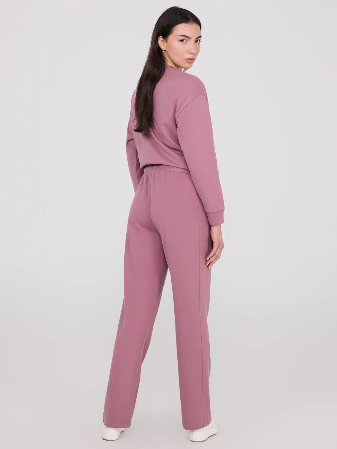Straight Leg Fleece Sweatpants