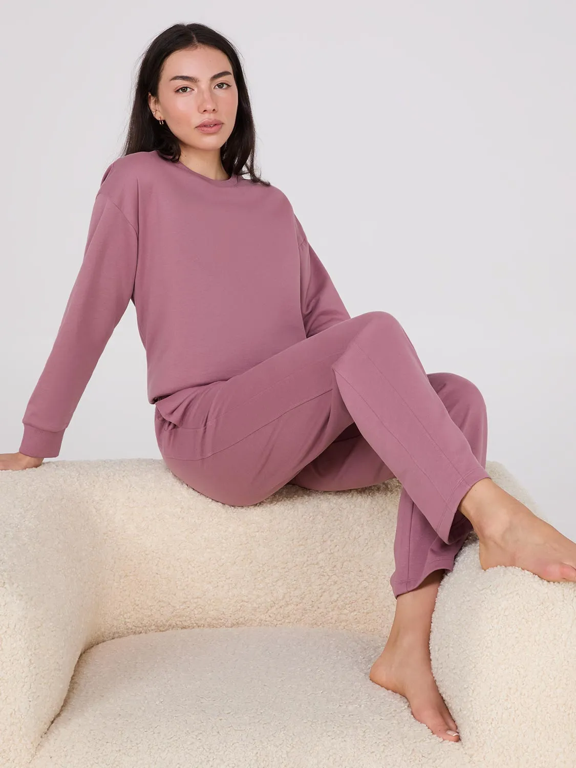 Straight Leg Fleece Sweatpants