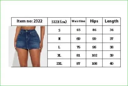 Stretch Denim Skirt