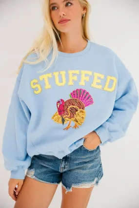 STUFFED BLUE PULLOVER