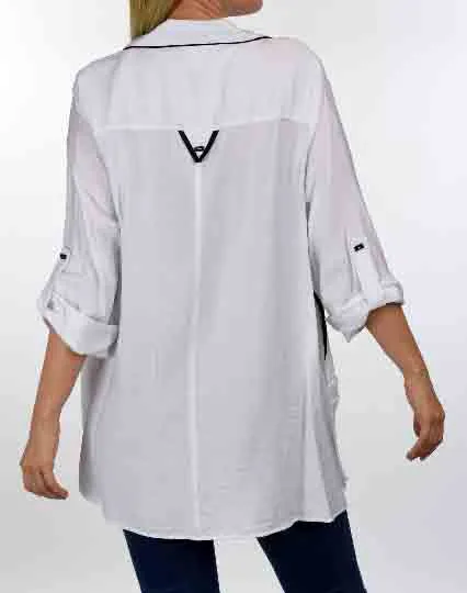 Stylish and Artsy Blouse, Designer Shirt, Plus size and Regular size lagenlook Shirt  from S to L.