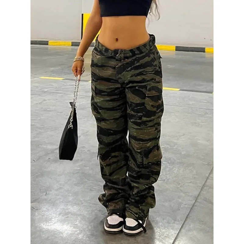 Summer Women's Vintage Baggy Cargo Pants
