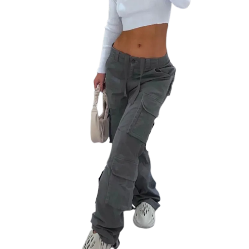 Summer Women's Vintage Baggy Cargo Pants